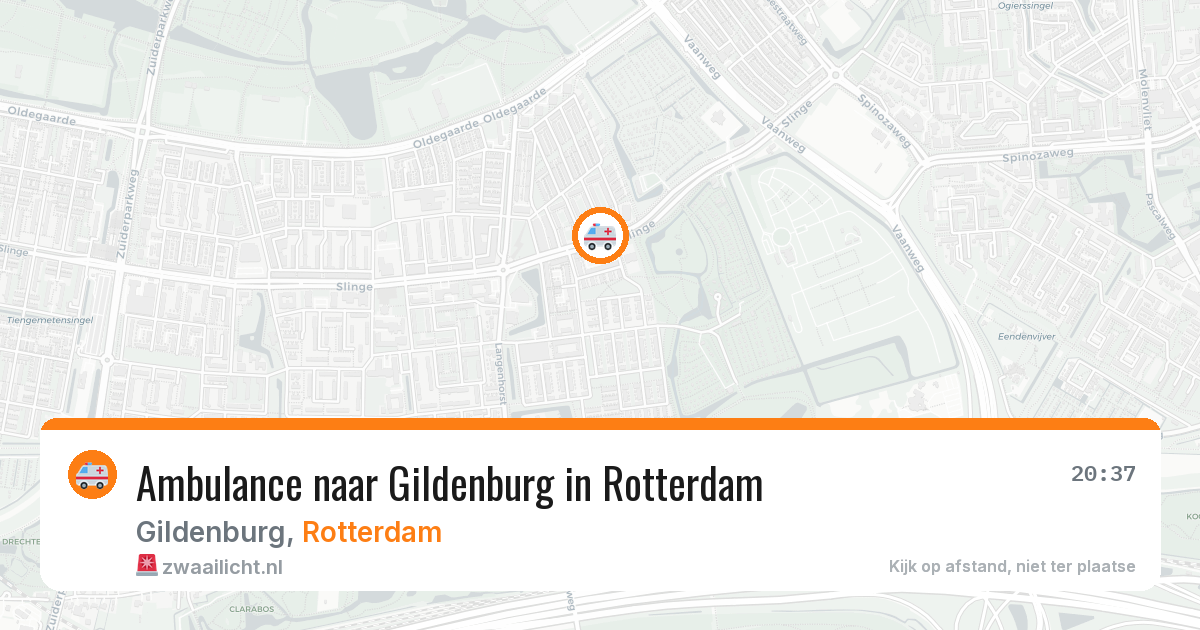 Ambulance naar Gildenburg in Rotterdam — 4 jul 2026