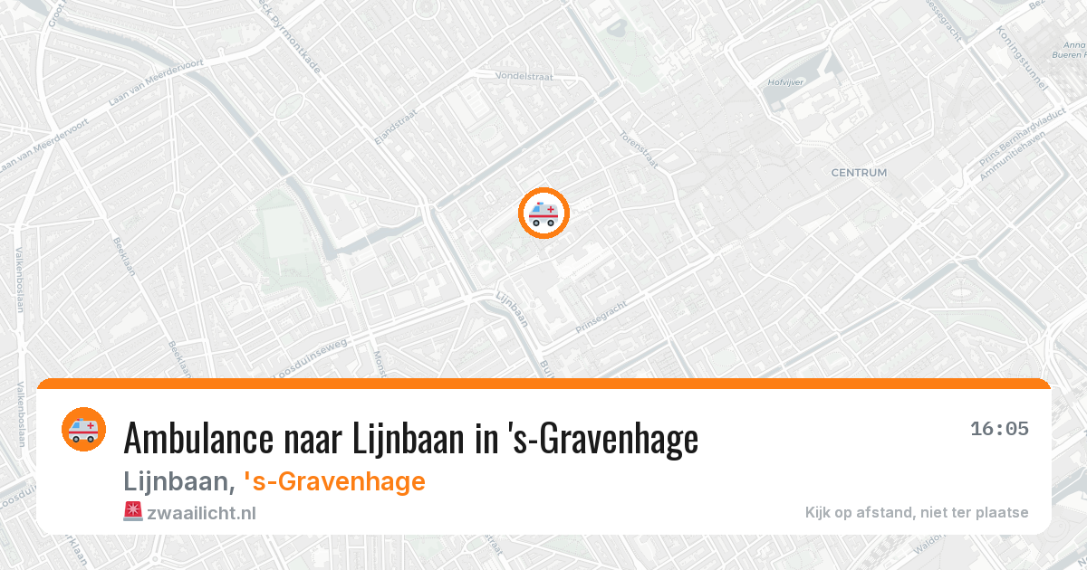 Ambulance naar Lijnbaan in 's-Gravenhage — 25 feb 2026