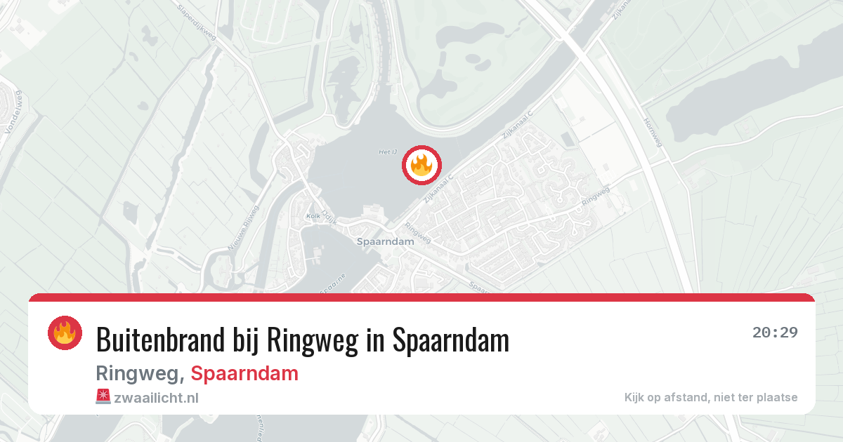 Buitenbrand bij Ringweg in Spaarndam — 8 apr 2026
