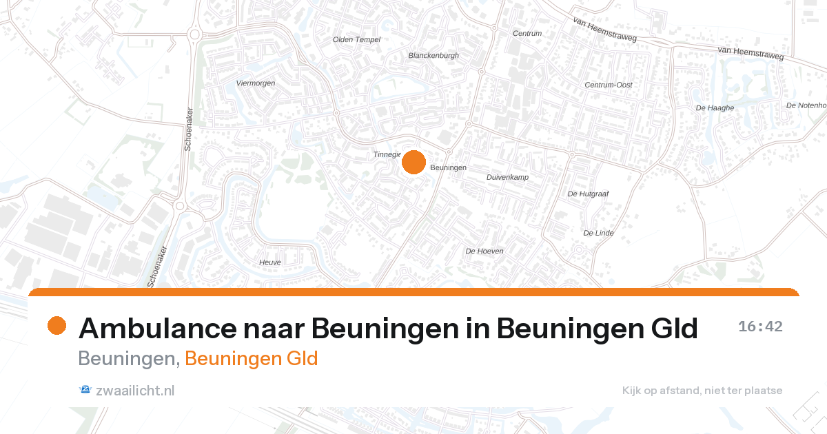 Ambulance naar Beuningen in Beuningen Gld — 26 aug 2026