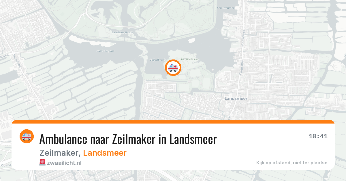 Ambulance naar Zeilmaker in Landsmeer — 7 aug 2026
