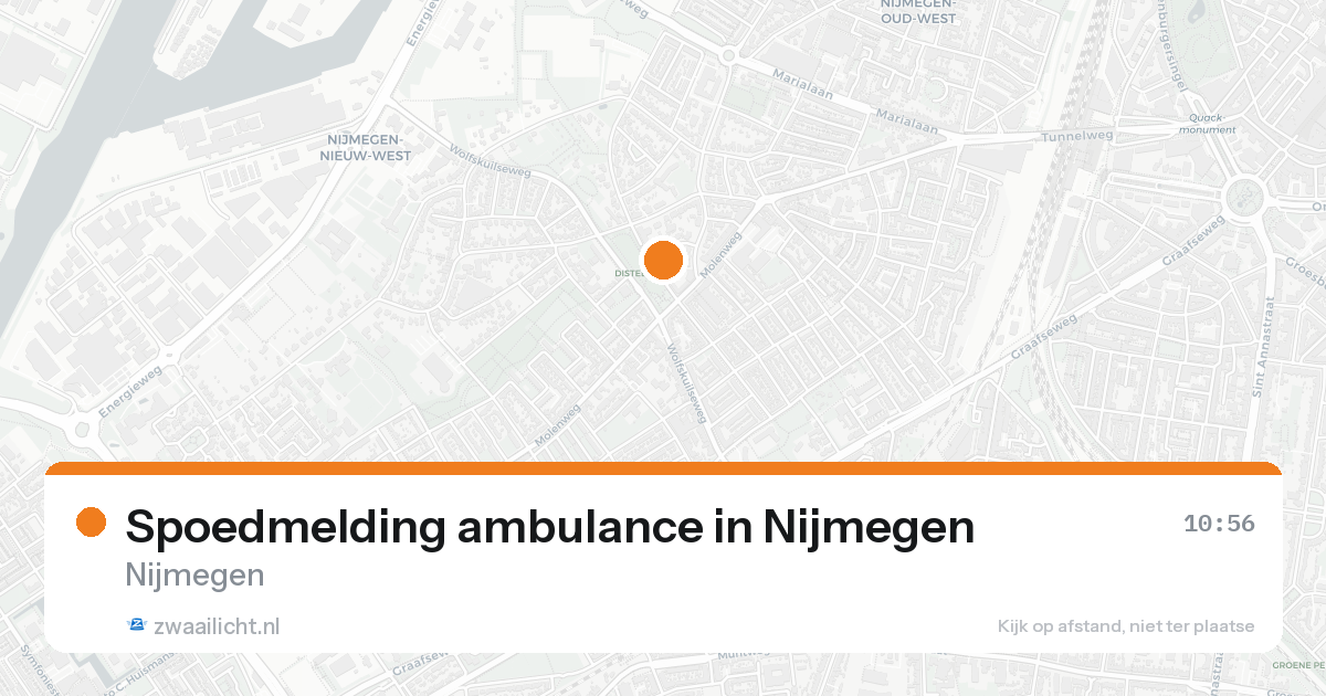 Spoedmelding ambulance in Nijmegen — 15 aug 2026