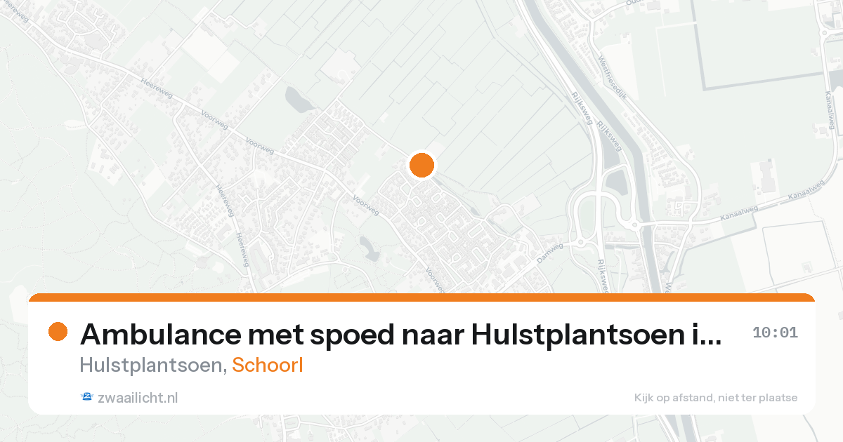 Ambulance met spoed naar Hulstplantsoen in Schoorl — 21 mei 2026