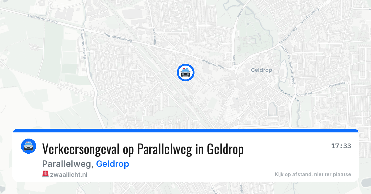 Verkeersongeval op Parallelweg in Geldrop — 15 jul 2026