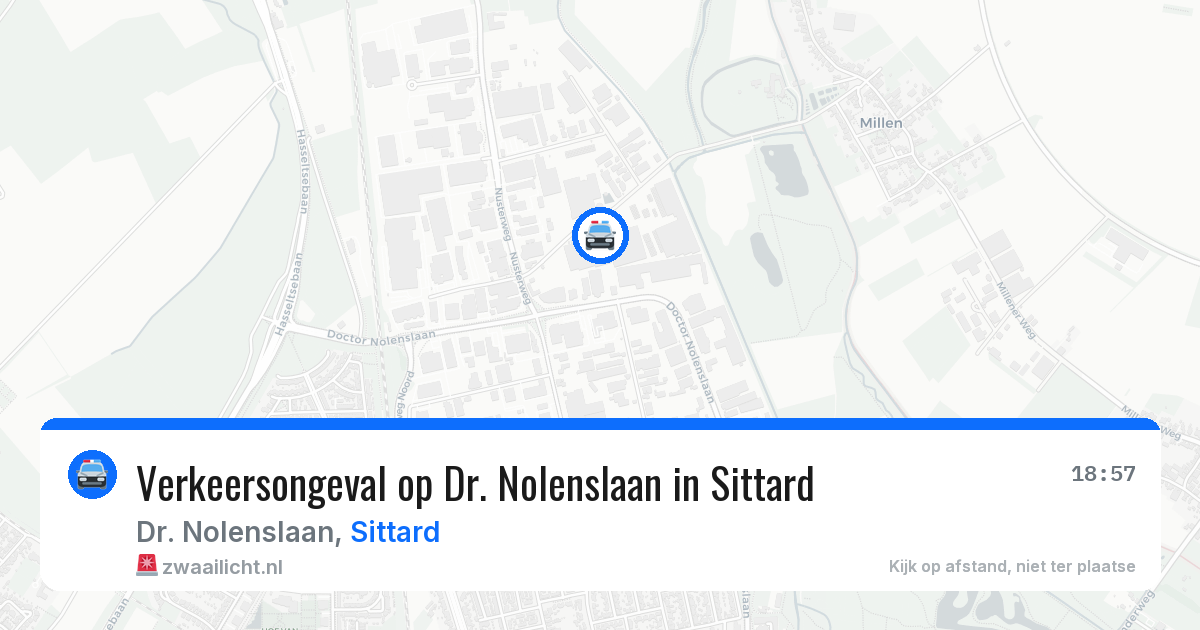 Verkeersongeval op Dr. Nolenslaan in Sittard — 21 jan 2026