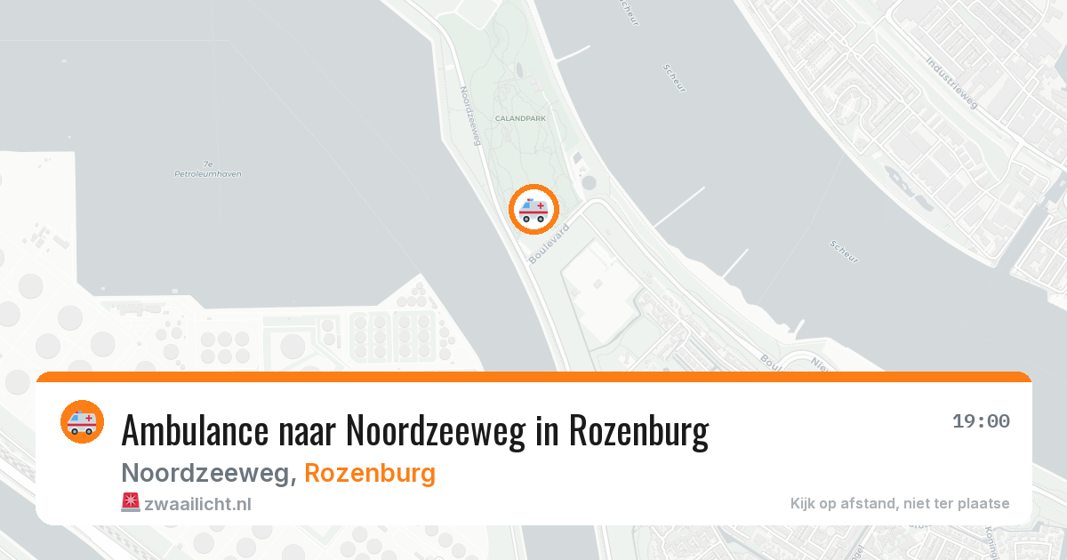 Ambulance naar Noordzeeweg in Rozenburg — 2 aug 2026