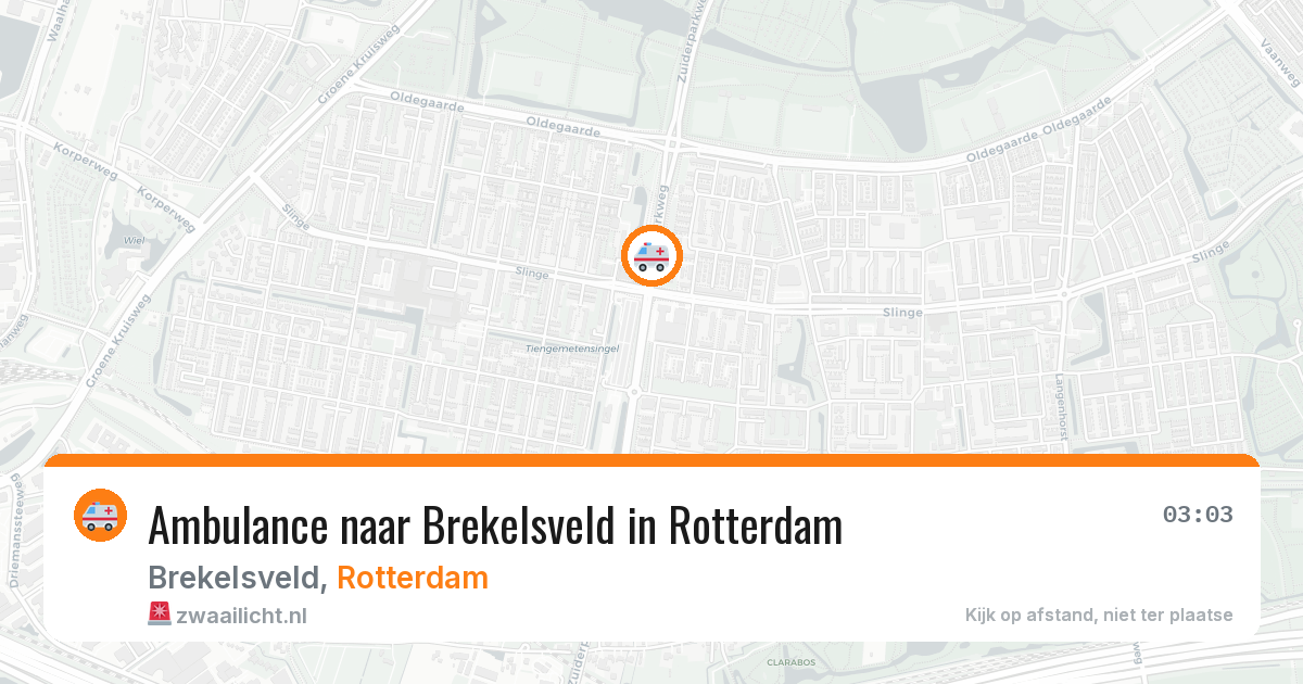 Ambulance naar Brekelsveld in Rotterdam — 19 mei 2026