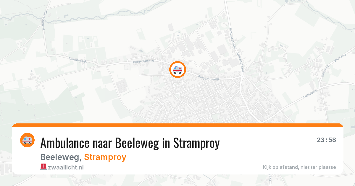Ambulance naar Beeleweg in Stramproy — 17 jul 2026