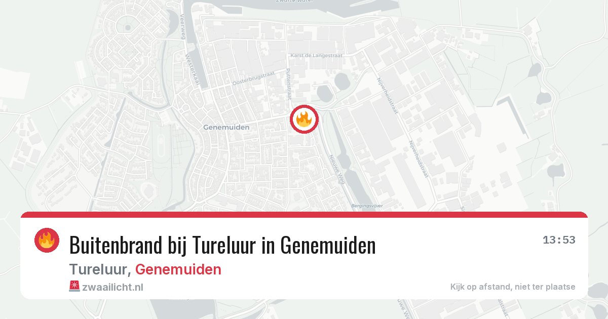 Buitenbrand bij Tureluur in Genemuiden — 5 aug 2026