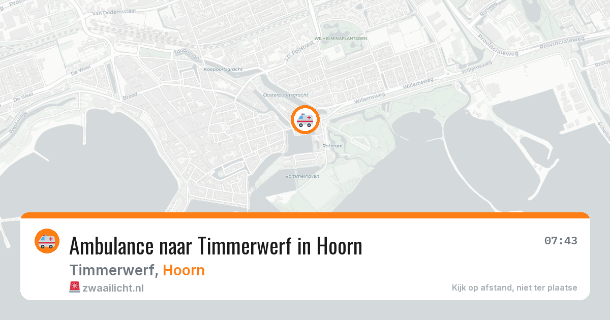 Ambulance naar Timmerwerf in Hoorn — 8 jul 2026