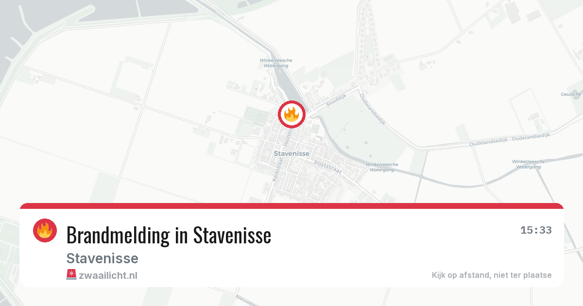 Brandmelding in Stavenisse — 10 mei 2026