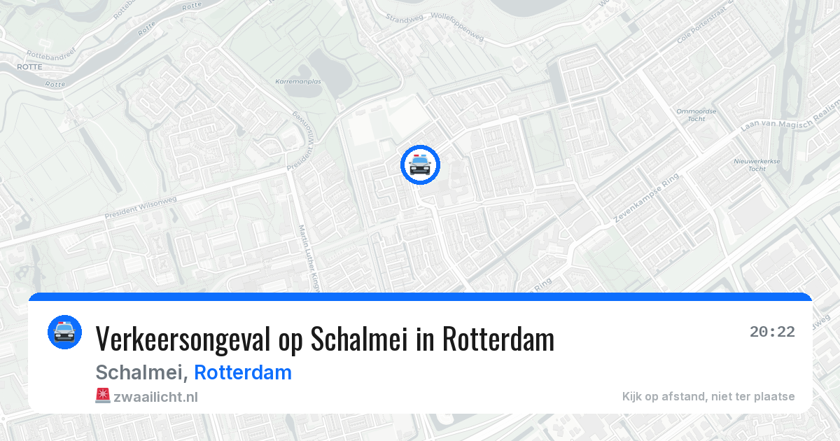 Verkeersongeval op Schalmei in Rotterdam — 29 jun 2026