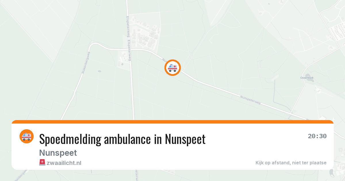 Spoedmelding ambulance in Nunspeet — 31 jul 2026