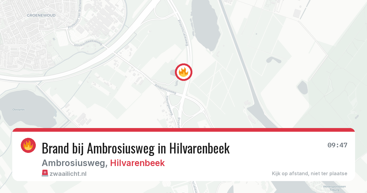 Brand bij Ambrosiusweg in Hilvarenbeek — 11 jul 2026