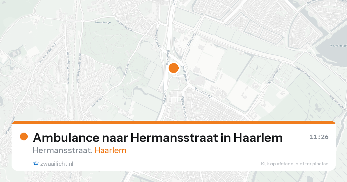 Ambulance naar Hermansstraat in Haarlem — 21 aug 2026