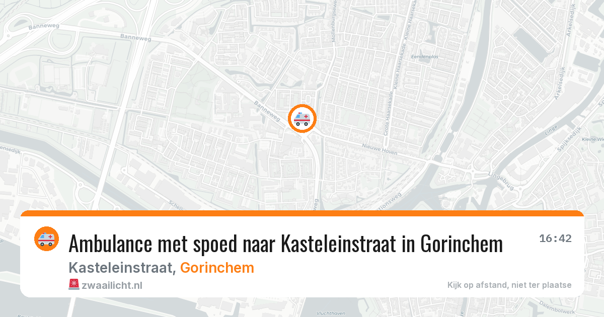 Ambulance met spoed naar Kasteleinstraat in Gorinchem — 25 jan 2026