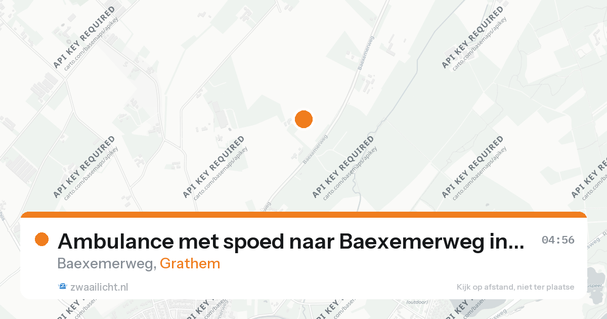 Ambulance met spoed naar Baexemerweg in Grathem — 26 aug 2026