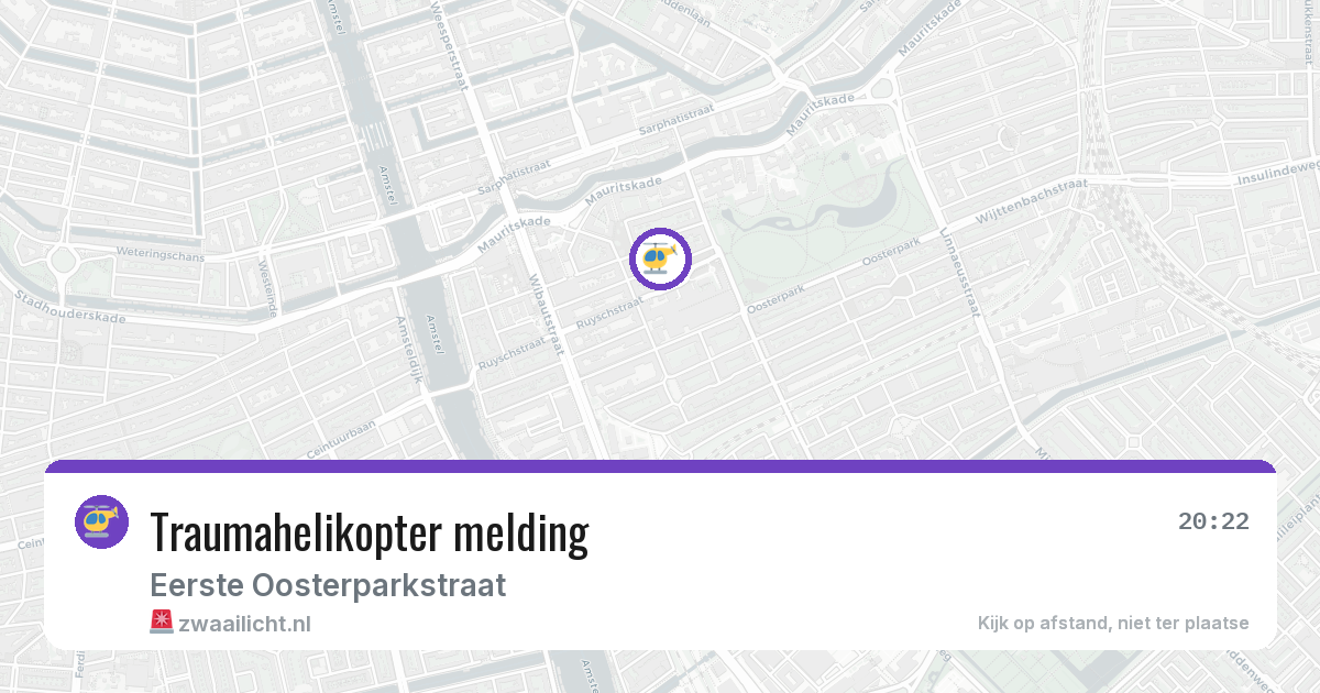 Traumahelikopter melding — 17 jun 2026