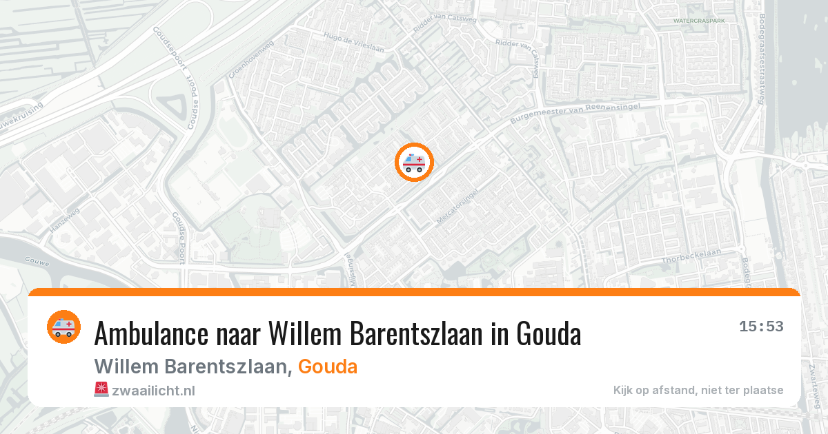 Ambulance naar Willem Barentszlaan in Gouda — 17 jul 2026