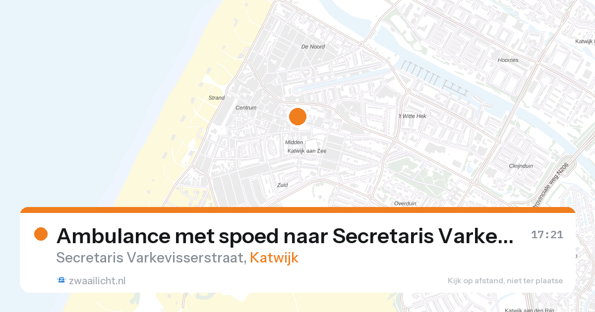 Ambulance met spoed naar Secretaris Varkevisserstraat in Katwijk — 5 mrt 2026