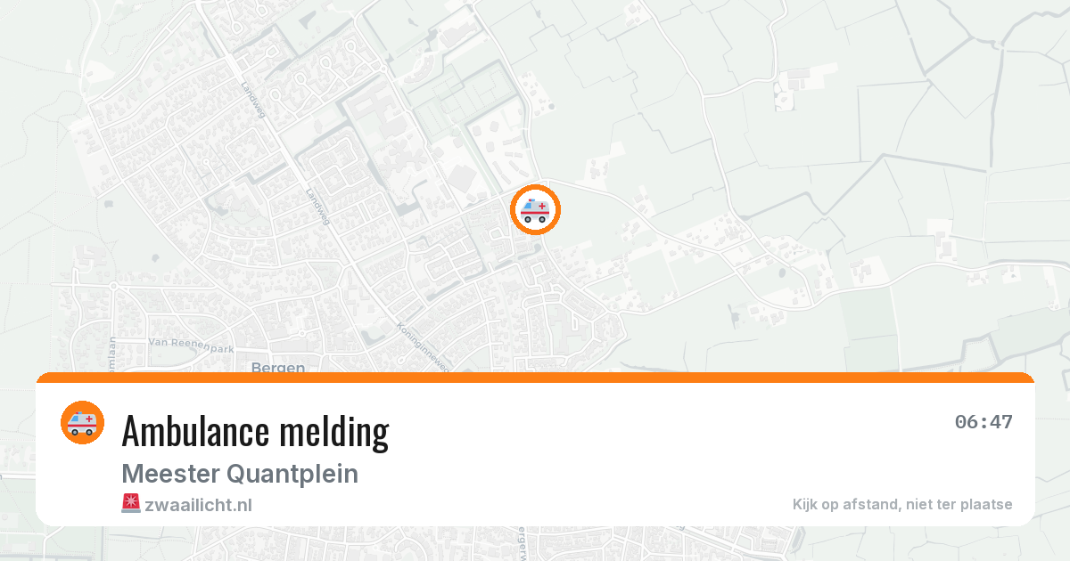Ambulance melding — 6 jun 2026
