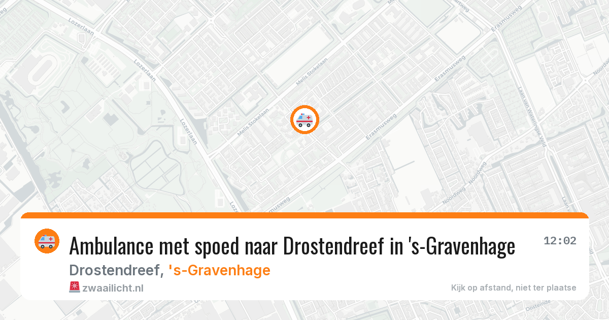 Ambulance met spoed naar Drostendreef in 's-Gravenhage — 19 mrt 2026