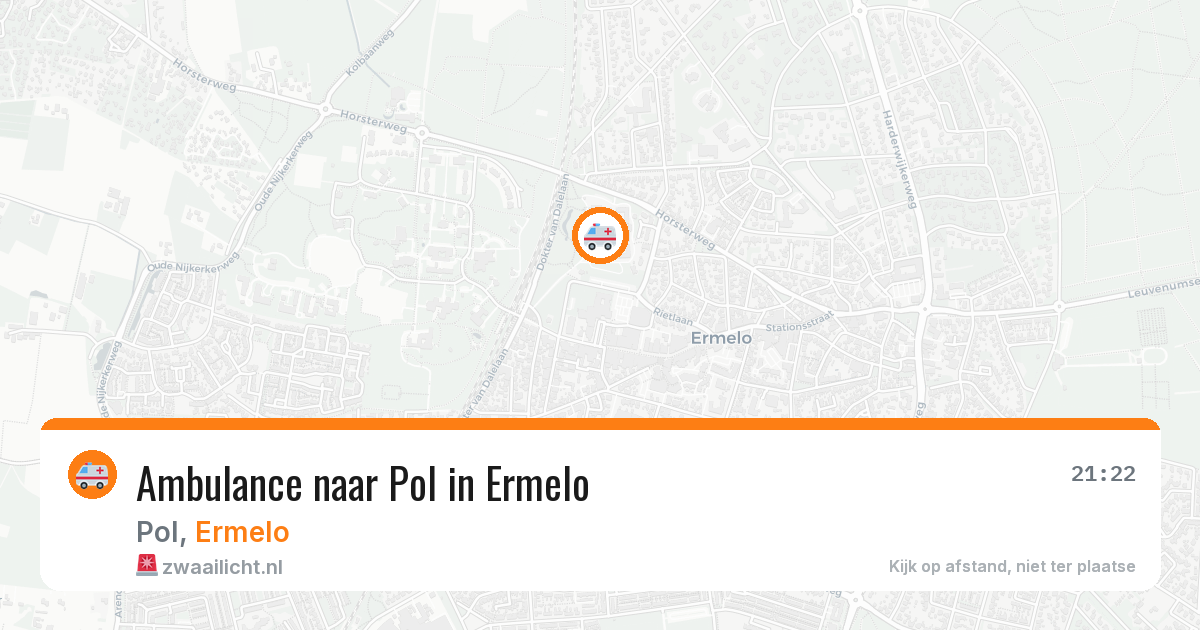 Ambulance naar Pol in Ermelo — 30 jul 2026