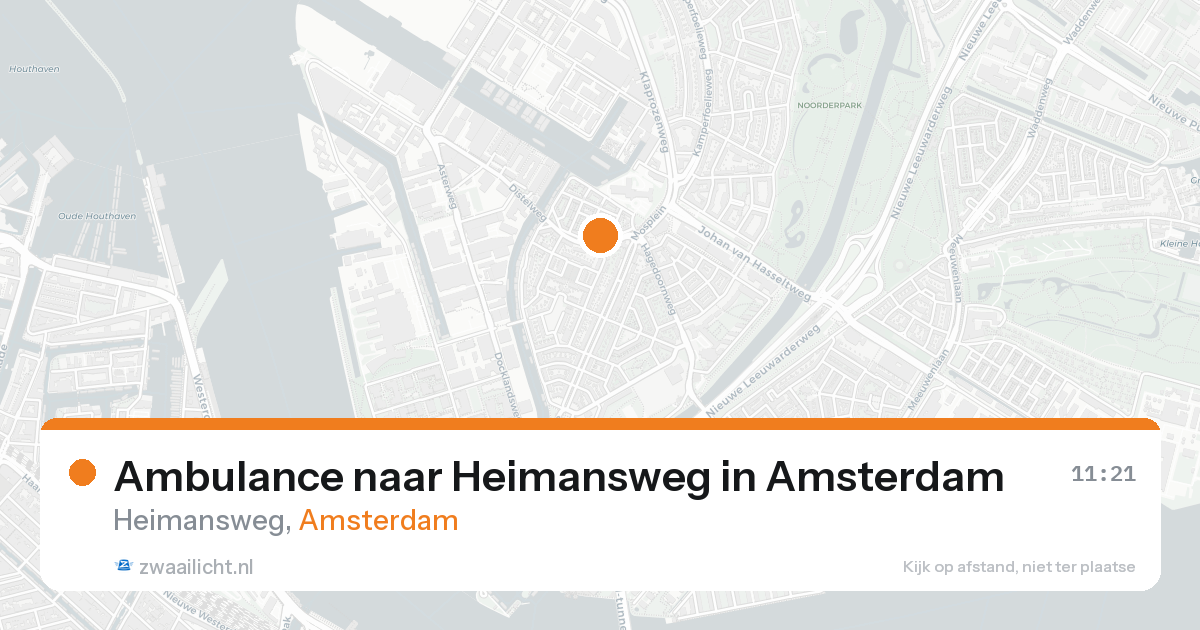 Ambulance naar Heimansweg in Amsterdam — 18 aug 2026