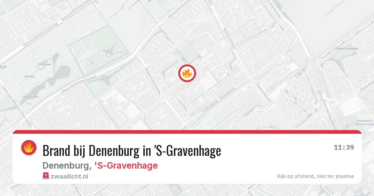 Brand bij Denenburg in 'S-Gravenhage — 2 aug 2026
