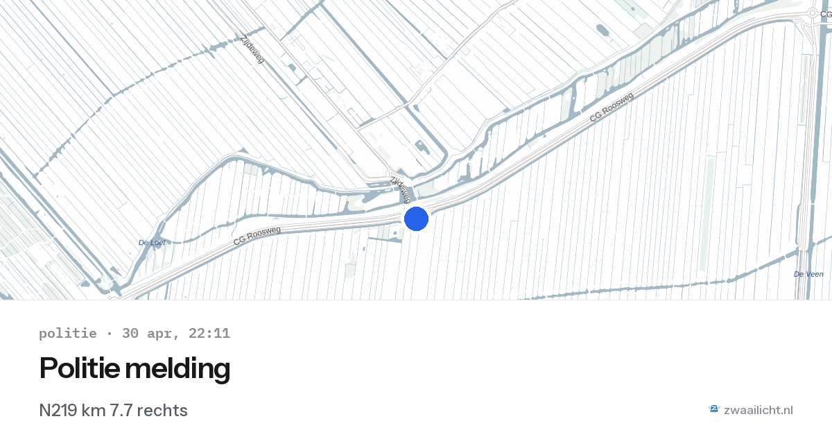 Politie melding — 30 apr 2026