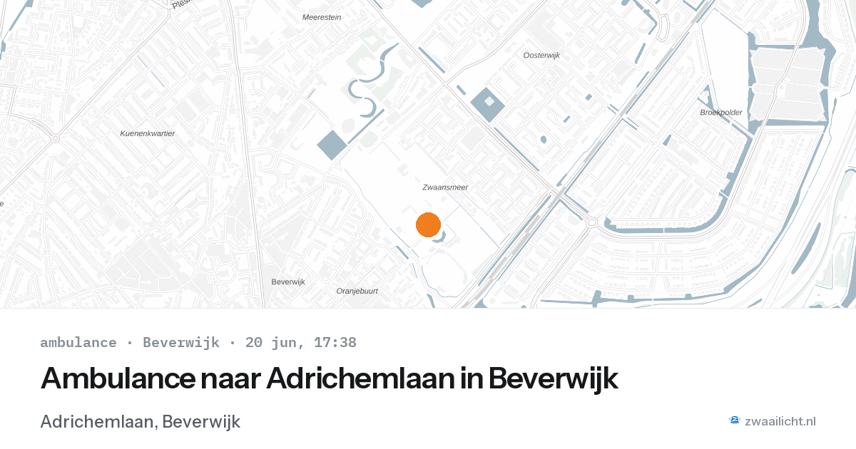 Ambulance naar Adrichemlaan in Beverwijk — 20 jun 2026
