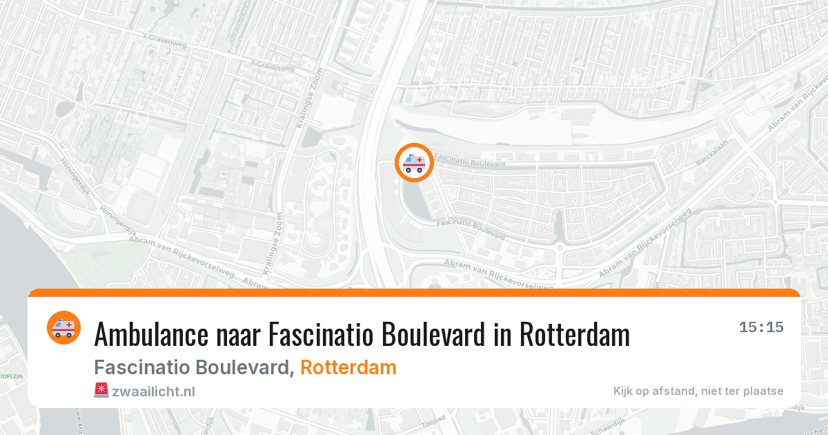 Ambulance naar Fascinatio Boulevard in Rotterdam — 26 jun 2026