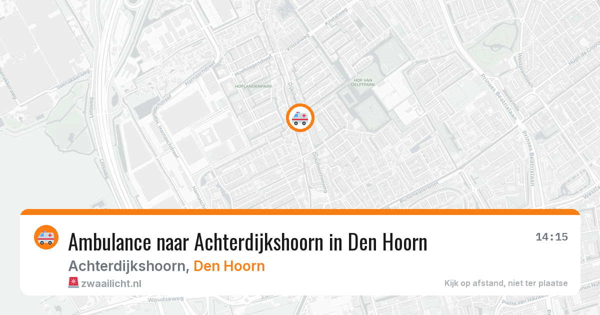 Ambulance naar Achterdijkshoorn in Den Hoorn — 3 jun 2026