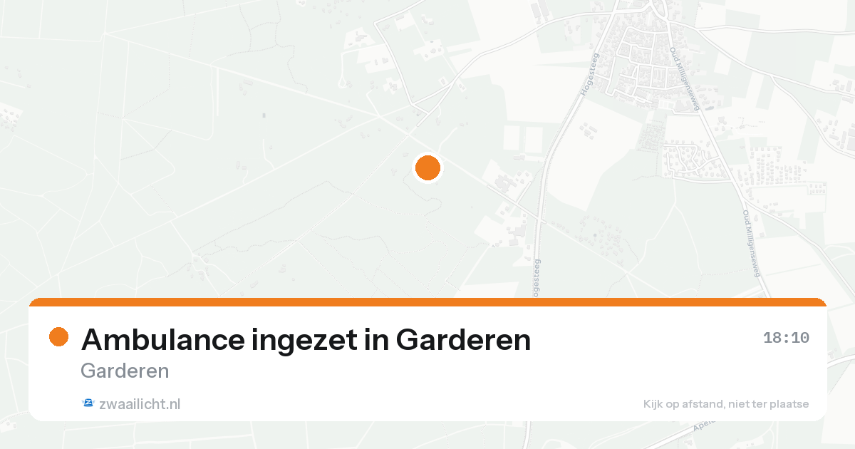 Ambulance ingezet in Garderen — 17 aug 2026