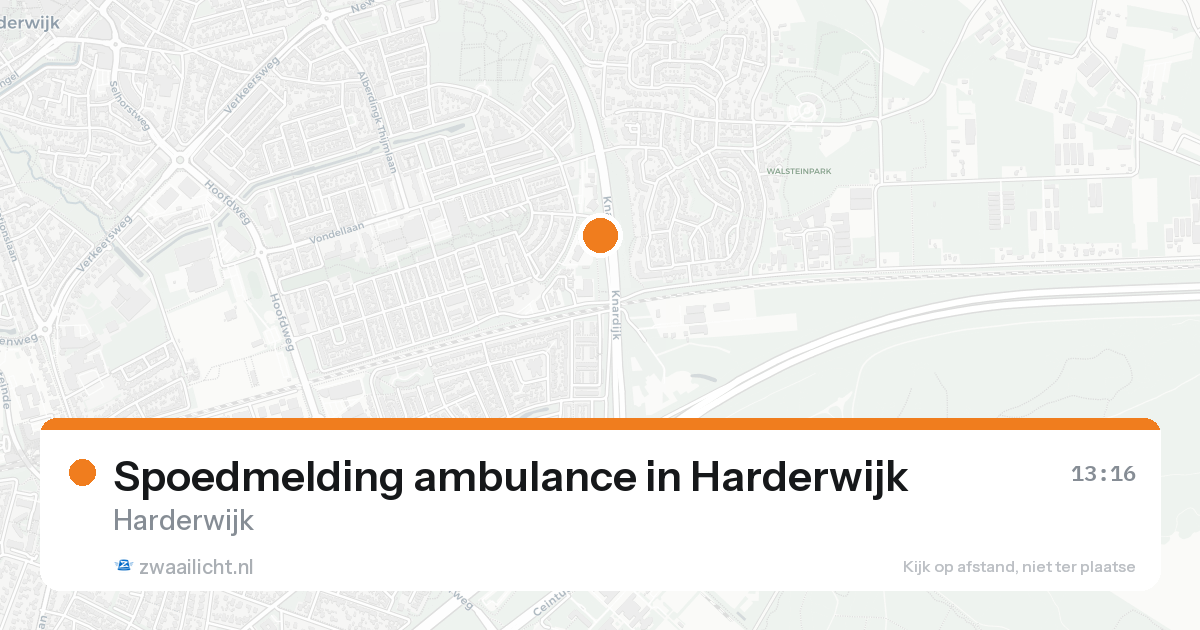 Spoedmelding ambulance in Harderwijk — 17 aug 2026