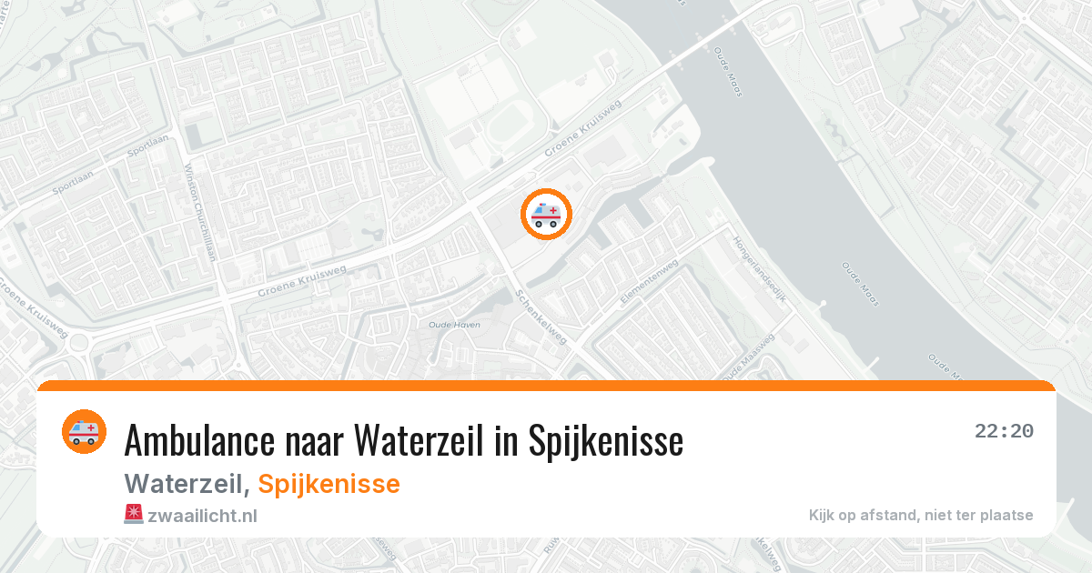 Ambulance naar Waterzeil in Spijkenisse — 10 jun 2026