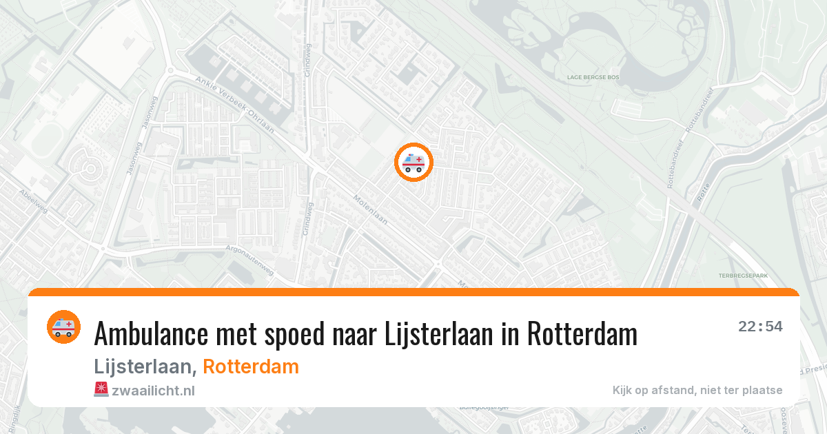 Ambulance met spoed naar Lijsterlaan in Rotterdam — 7 mei 2026
