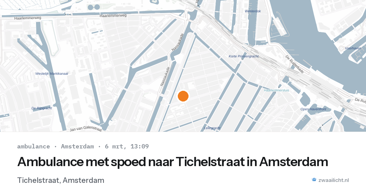Ambulance met spoed naar Tichelstraat in Amsterdam — 3 feb 2026