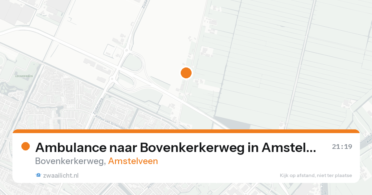 Ambulance naar Bovenkerkerweg in Amstelveen — 24 mei 2026