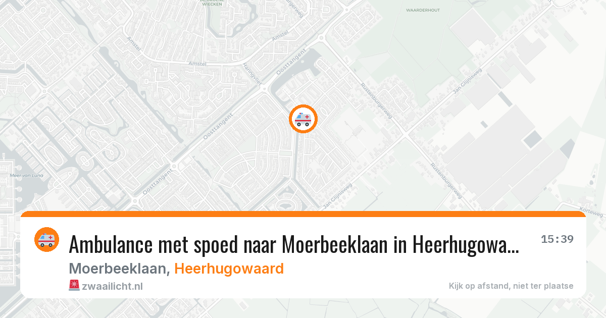 Ambulance met spoed naar Moerbeeklaan in Heerhugowaard — 13 mei 2026