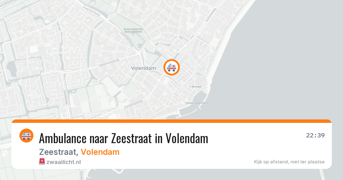 Ambulance naar Zeestraat in Volendam — 6 jun 2026