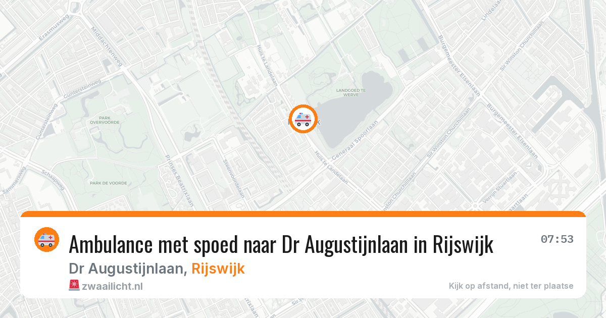 Ambulance met spoed naar Dr Augustijnlaan in Rijswijk — 24 jun 2026