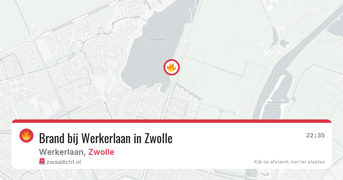 Brand bij Werkerlaan in Zwolle — 19 mei 2026