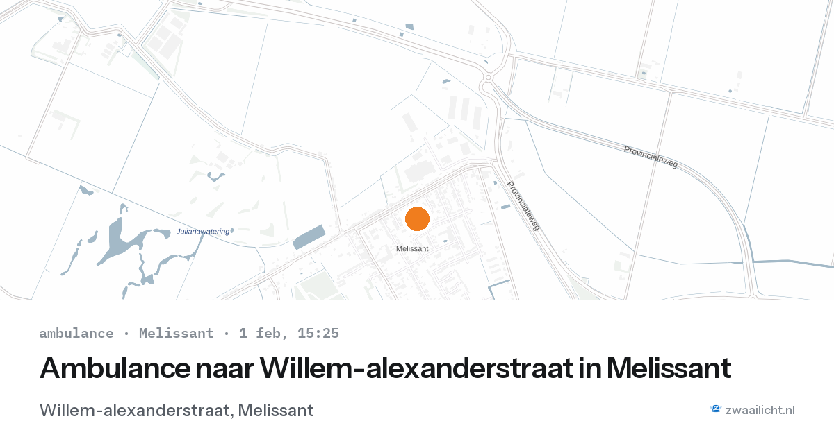 Ambulance naar Willem-alexanderstraat in Melissant — 1 feb 2026
