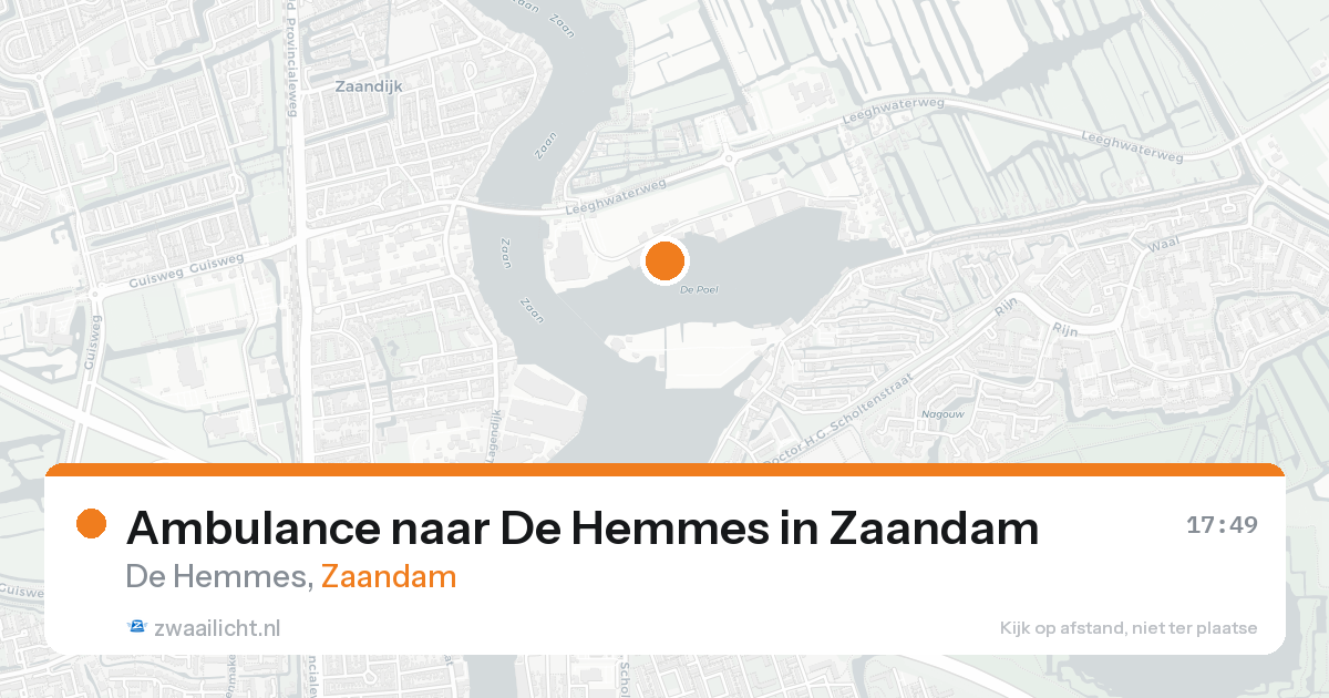 Ambulance naar De Hemmes in Zaandam — 27 mei 2026