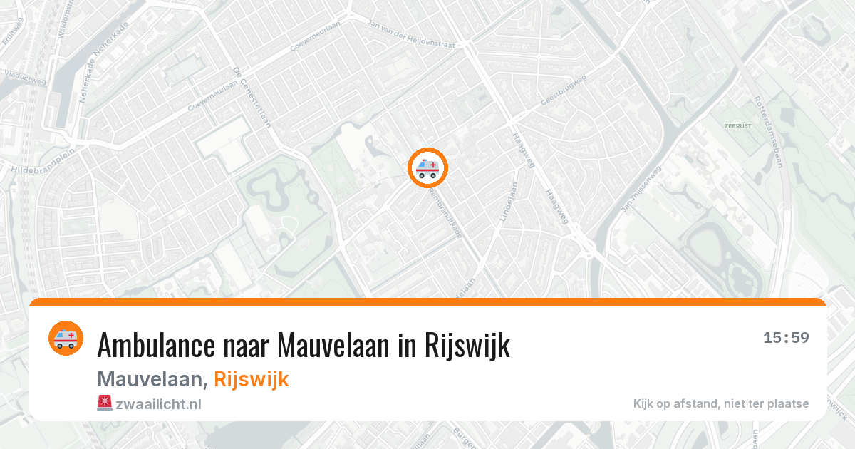 Ambulance naar Mauvelaan in Rijswijk — 5 jun 2026