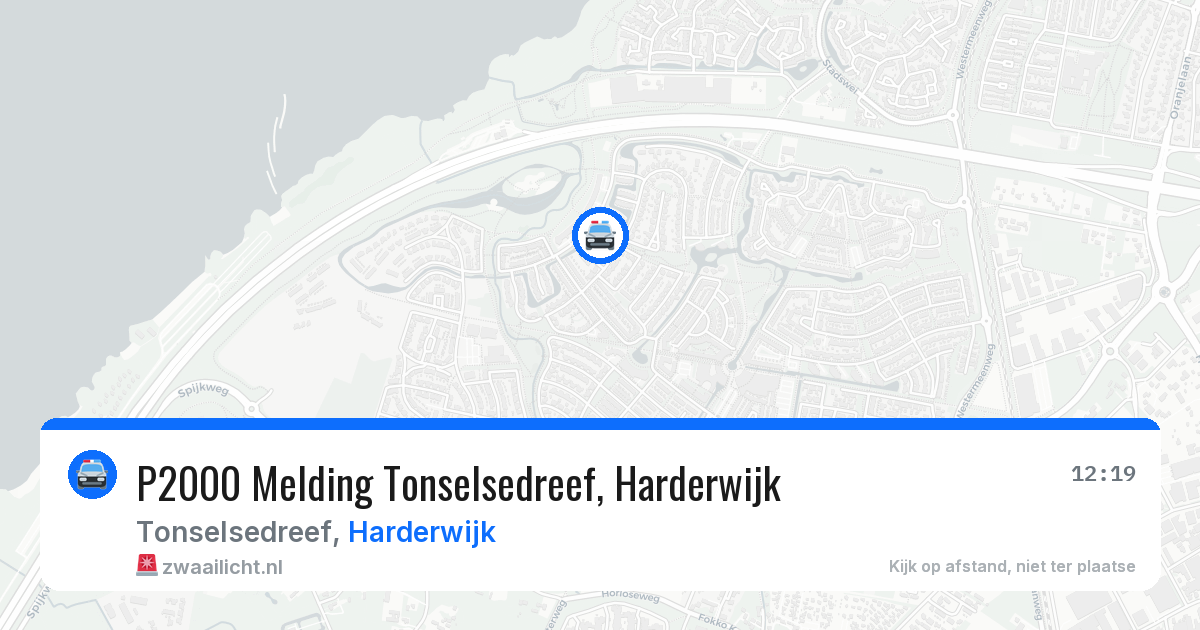 P2000 Melding Tonselsedreef, Harderwijk — 2 jul 2026