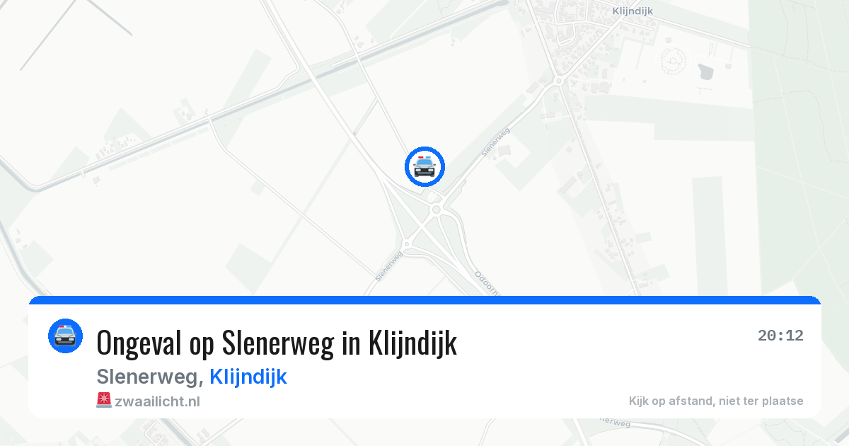Ongeval op Slenerweg in Klijndijk — 27 apr 2026