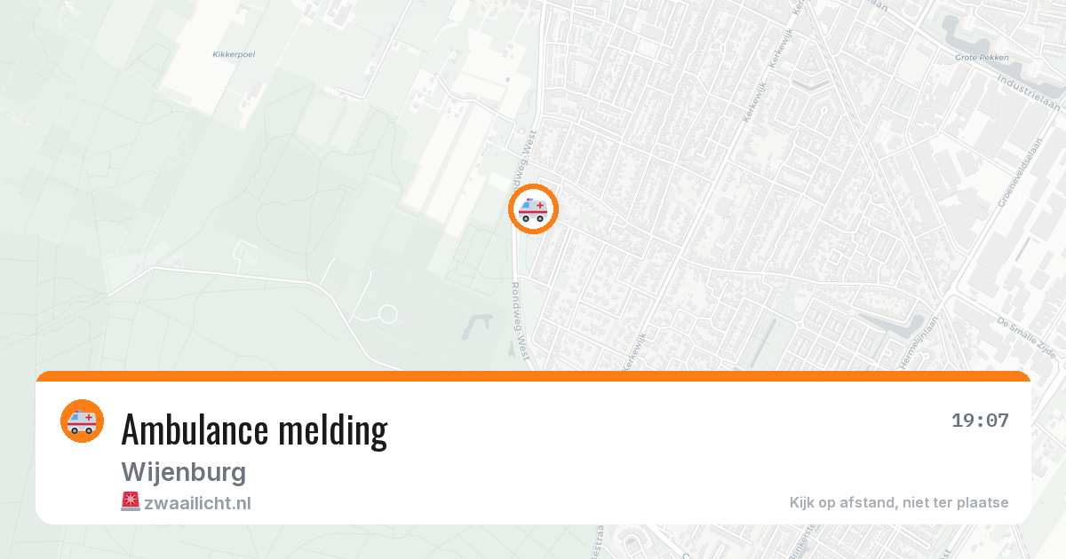 Ambulance melding — 13 apr 2026