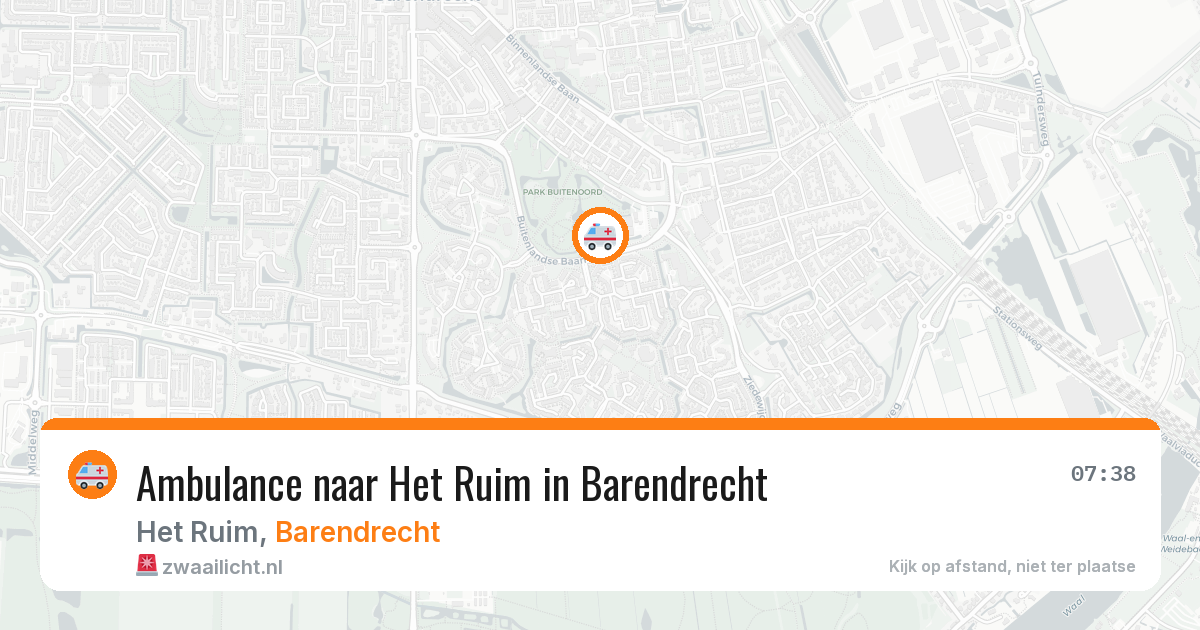 Ambulance naar Het Ruim in Barendrecht — 4 aug 2026